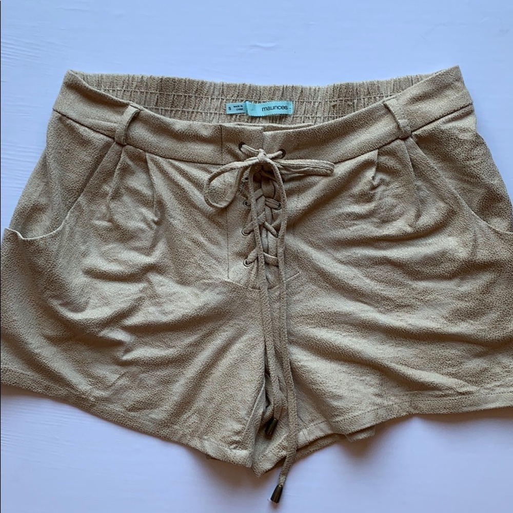Maurice’s • Faux Suede Drawstring Shorts